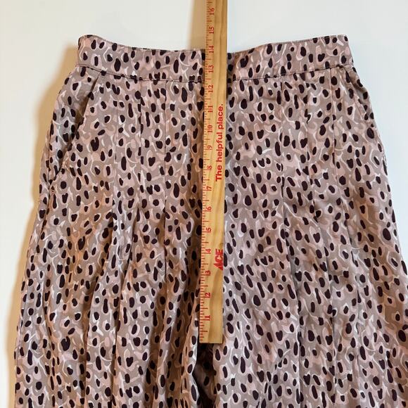 Anthropologie Isobel Cheetah Animal Print Pleated Wide Leg Pants Size Small EUC - Picture 11 of 16